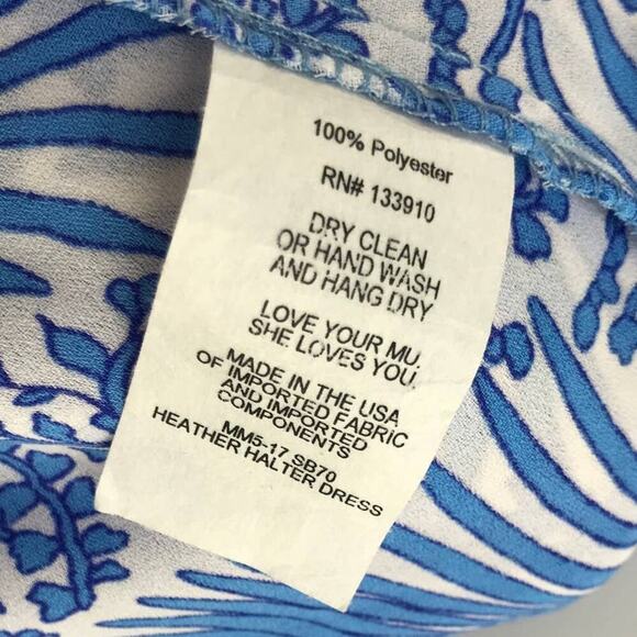 Show Me Your MuMu Sea Breeze Blue Heather Halter Dress NWT S Small - Picture 11 of 11